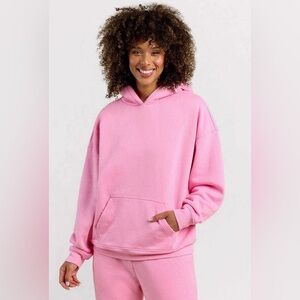 nuuds Vintage Fleece Hoodie, Bubblegum Pink - S